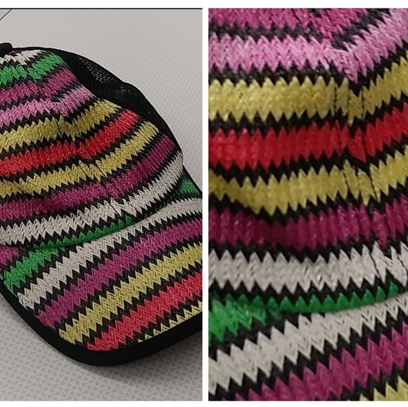 Free People Mesh Ziggy Straw Baseball Summer Hat - Picture 1 of 9